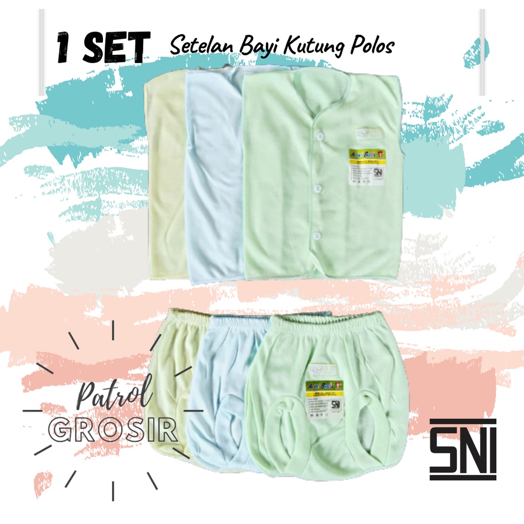 3 PSC Setelan Bayi Kutung | SNI | New Born