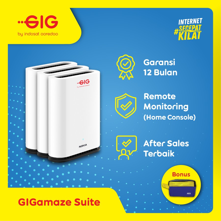 GIGamaze Suite - Wifi Repeater Smart Mesh Wi-Fi 3 Unit Nokia Beacon