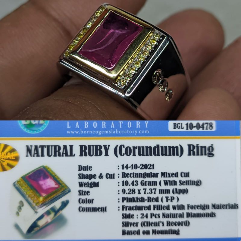 Cincin Ruby Berlian Martapura