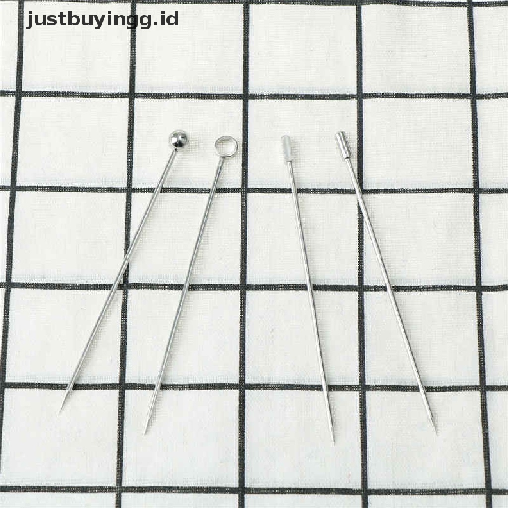 4 Jenis Jarum Tusuk Gigi Buah Cocktail Wine Bahan Stainless Steel Untuk Alat Dapur