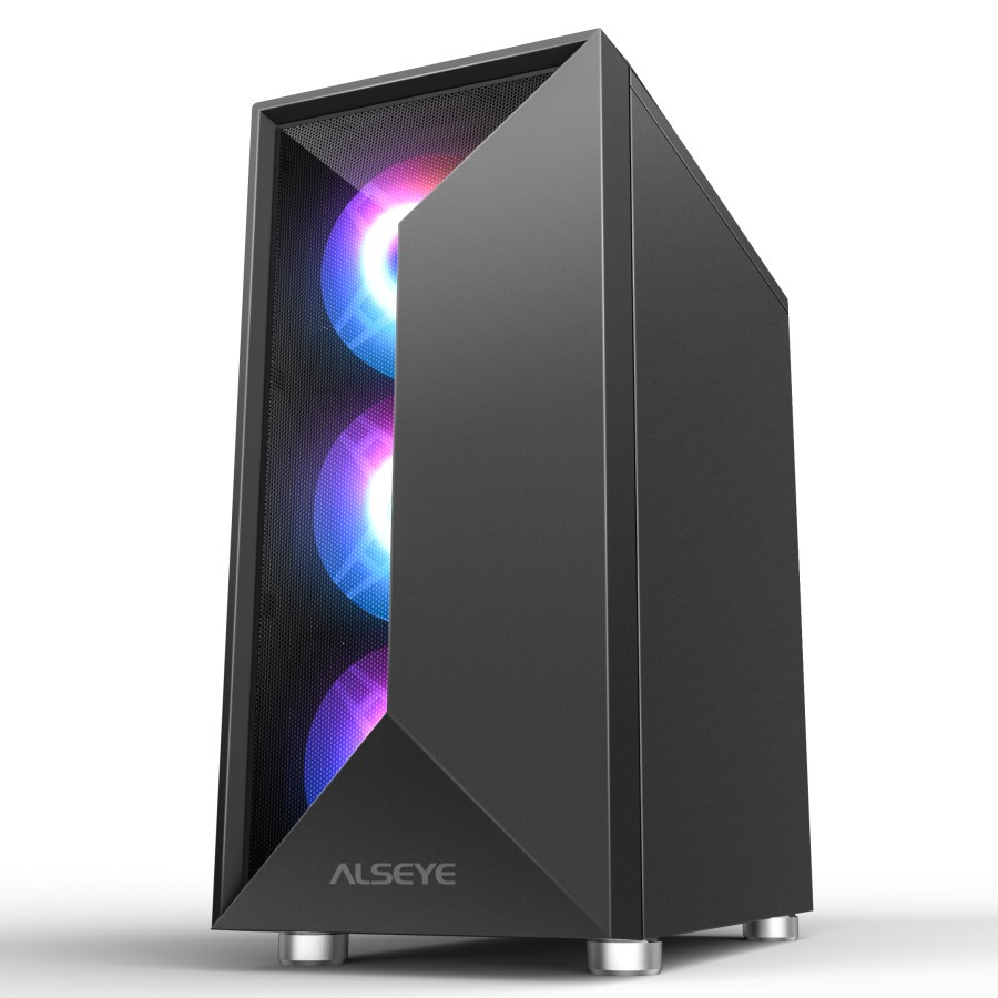 CASING ALSEYE E- SPACE BLACK ITX / ATX