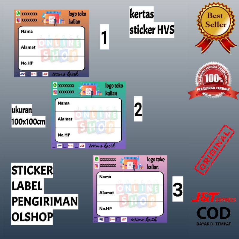 

STICKER LABEL PANGIRIMAN OLSHOP 1092