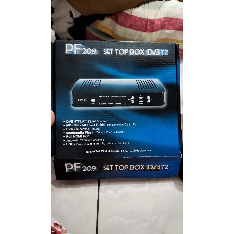 PF209 set top box DVBT2 antena modem tv