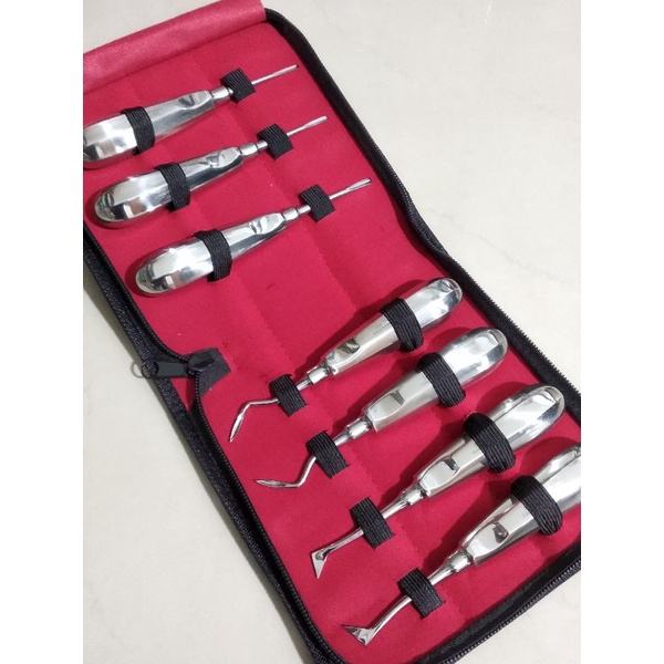 Dental root Elevator Luxator Cryer Set isi 7 pieces senshan dental instrument kit pakistan