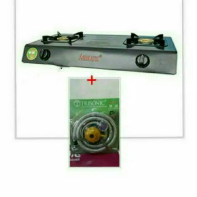 KOMPOR GAS AIRLUX 2TUNGKU GC-2202T.LAPISAN  TEFLON