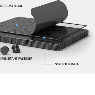  Lemari  pakaian plastik  rak serbaguna susun plastik  