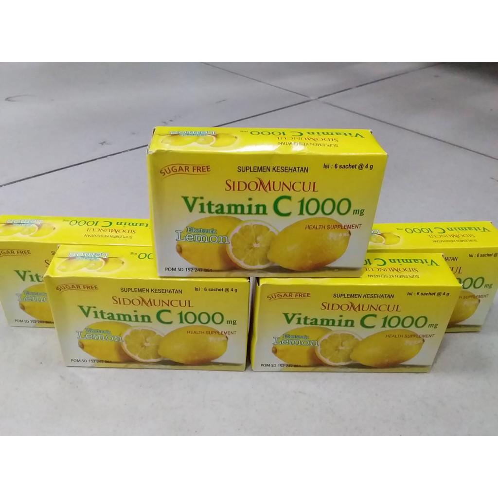 Beli Vitamin C 1000 Mg Sidomuncul Isi 6 Sachet Seetracker Indonesia