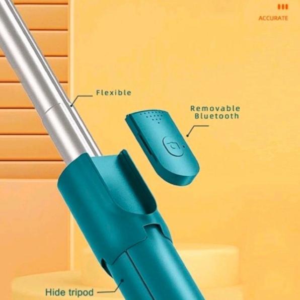 ☉ Tongsis Selfie R1 Macaron Stick Monopod Elite Wireless Bluetooth ✹