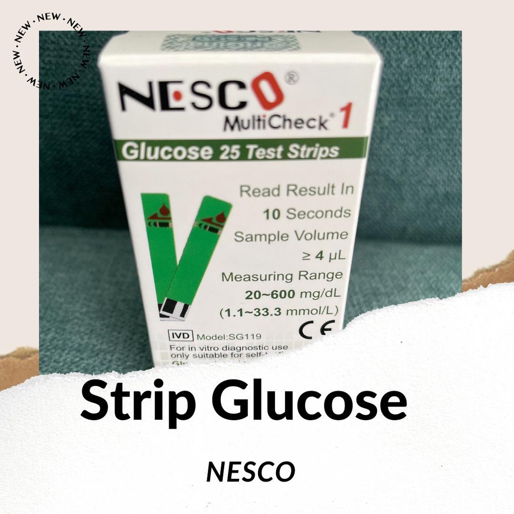 Strip NESCO Gula darah / Strip Nesco Glucose isi 25