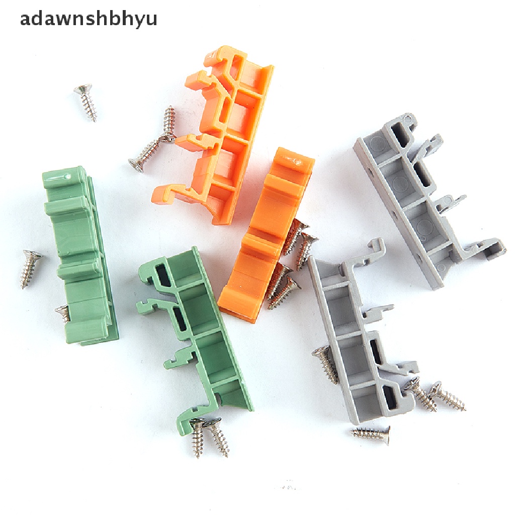 Adawnshbhyu PCB 25mm DIN Rail Mounting Adaptor Papan Sirkuit Bracket Holder Carrier Clips