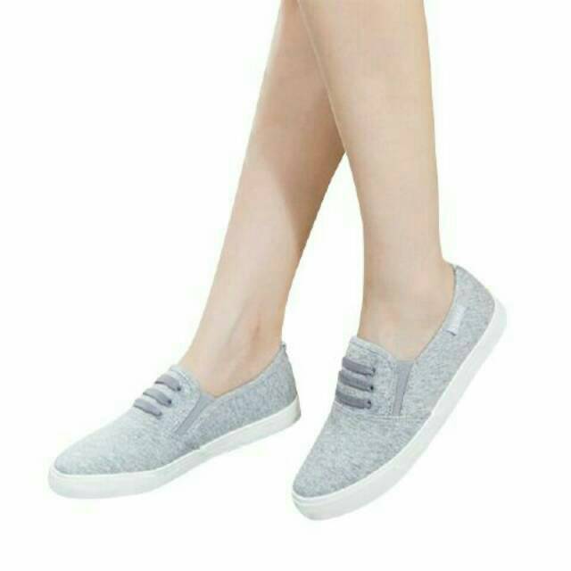 Hakiki Sepatu  Wanita  Flat Shoes XMAX JEANS  SLIP ON CASUAL 
