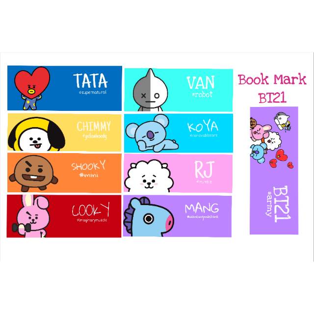 

Bookmark BT21