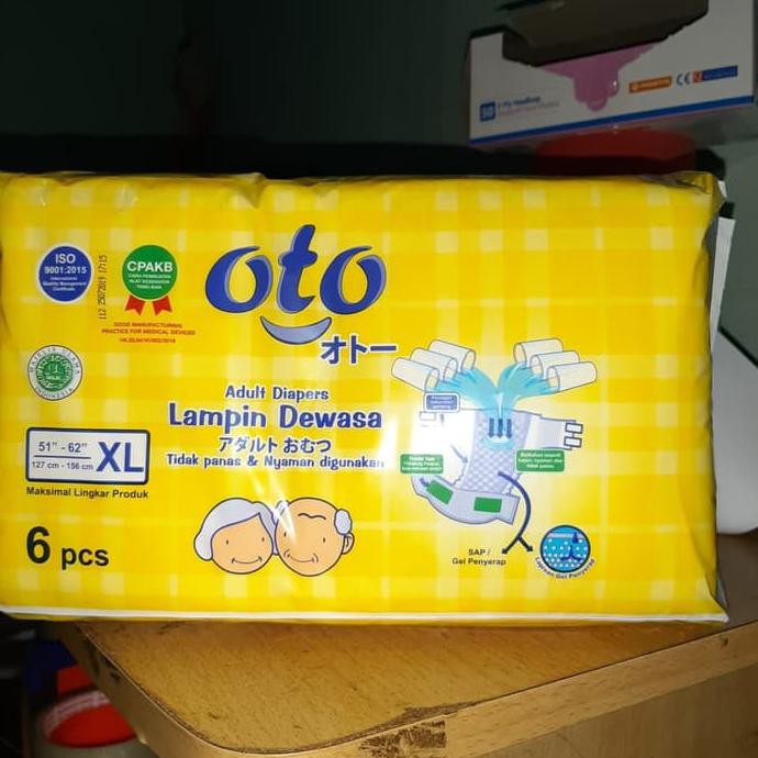 Diskon Popok Dewasa Oto Perekat Xl 6/ Pampers Terbaru