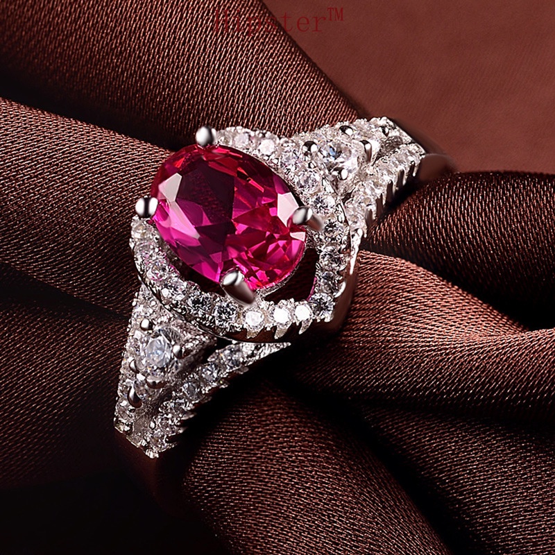 New Hot Sale Fashion Trendy Grace Inlaid Ruby Adjustable Ring