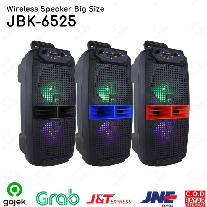 Speaker Bluetooth + Mic Karaoke Portable JBK-6525 Wireless Karaoke