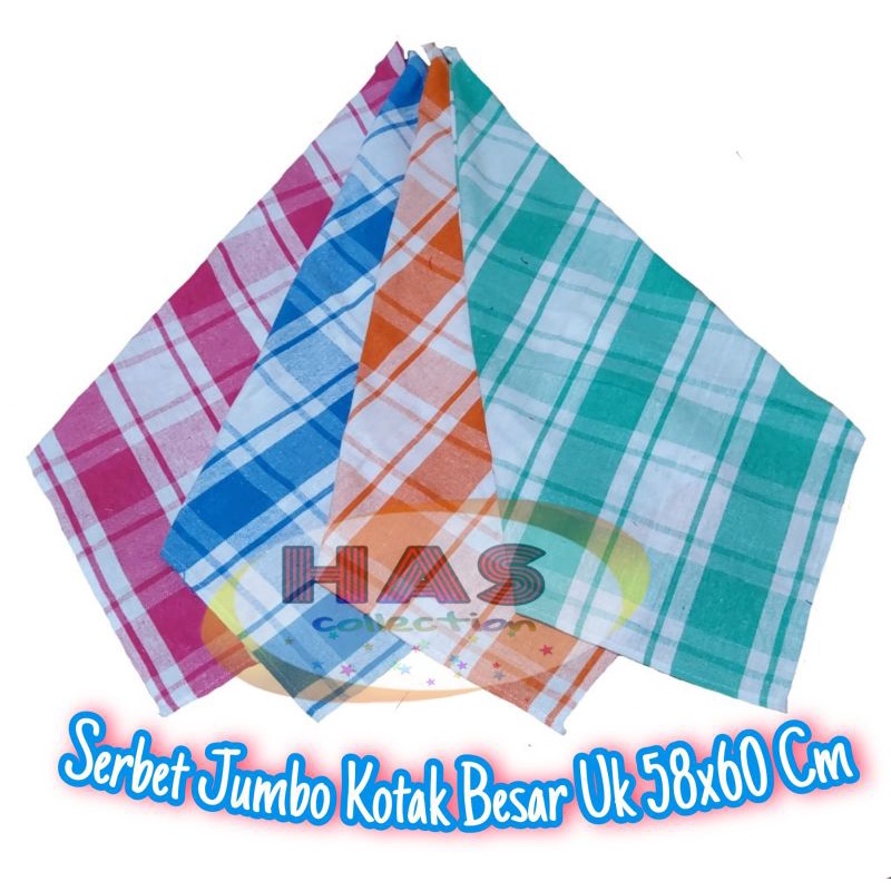 1 PC..SERBET NEW JUMBO KOTAK BESAR MTR UK 58X60 Cm