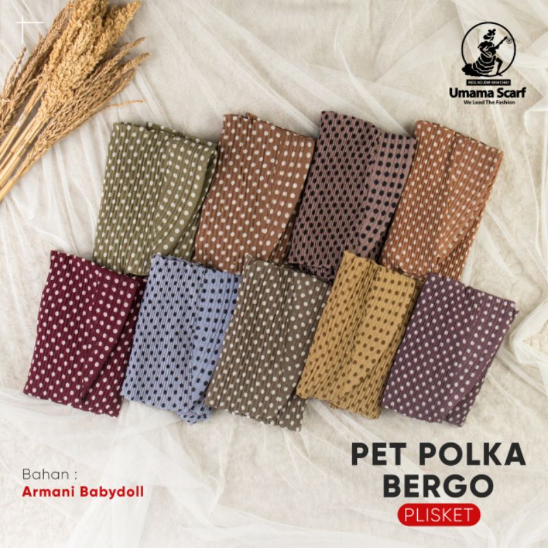 BERGO PLISKET PET POLKA BY UMAMA jilbab instan
