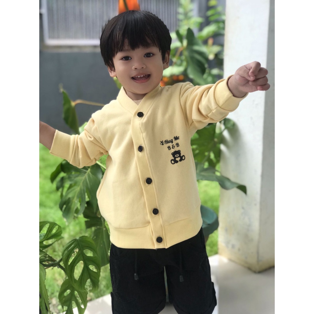 SWEATER CARDIGAN ANAK FLEECE USIA 2-6 TAHUN