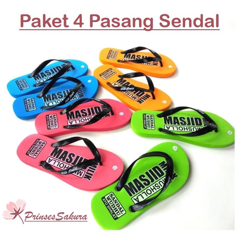 Sendal Mesjid Paket 4 pasang