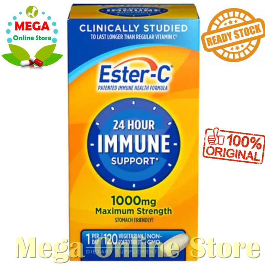 (USA) Ester C 24 Hour Immune Support 1000 mg 120 Tablet