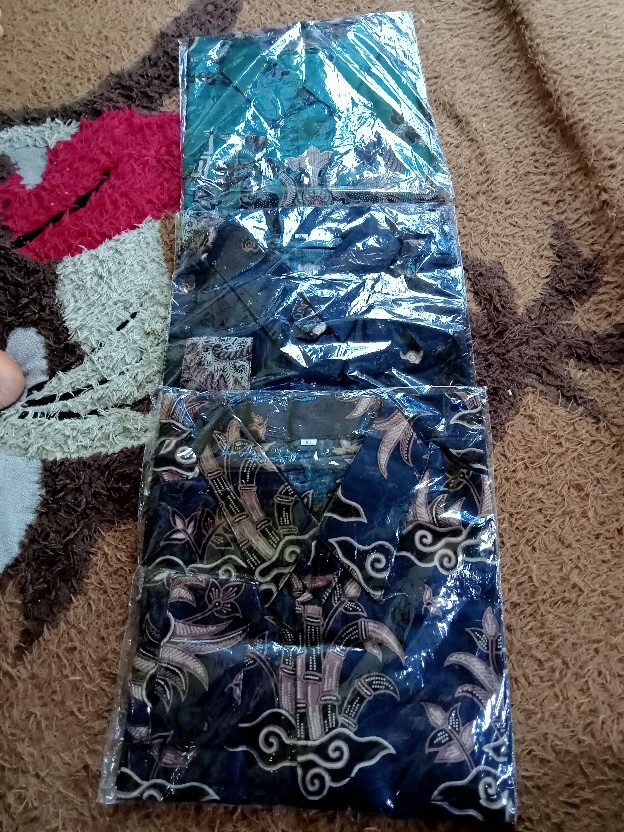 Kemeja Batik Pria Ppbtk08 Modern Lengan Panjang Casual Modis Trendy Masa Kini M L Xl Asli Pekalongan