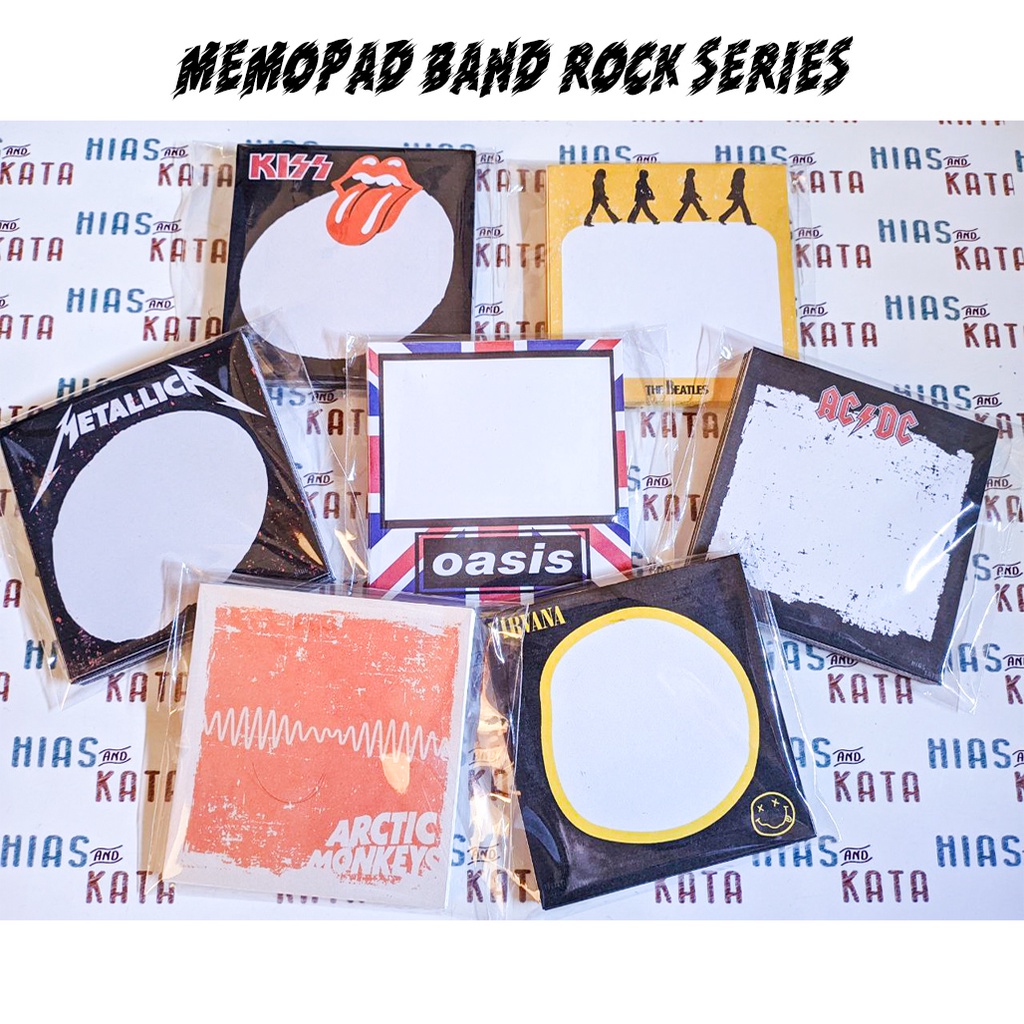 

Memo Pad Band Rock Series Notes 40 sheets
