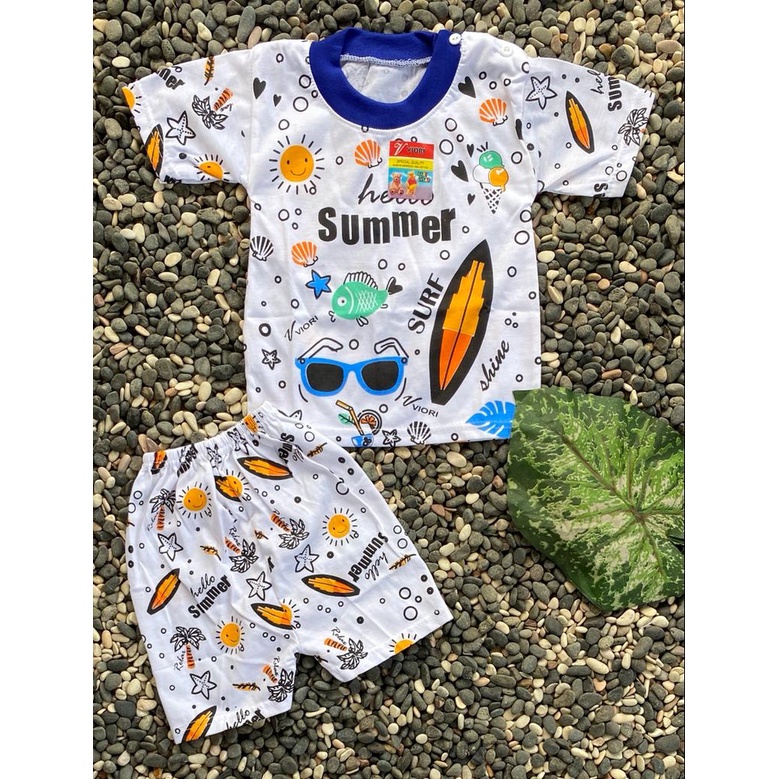 baju bayi lucu murah summer setelan 3-18 bulan (PD006)