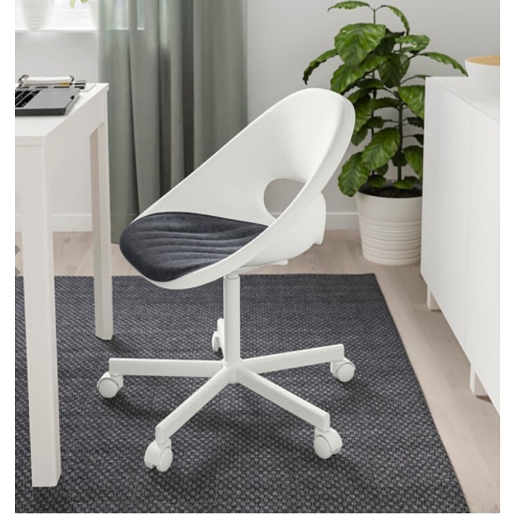 Kursi belajar anak dengan roda warna putih