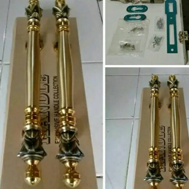 Handle pintu kuningan antik