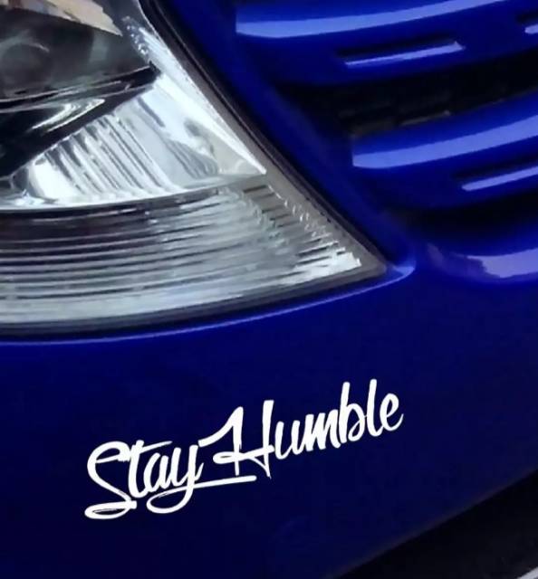 Sticker kaca model stayhumble sticker mobil sticker keren stiker stayhumble