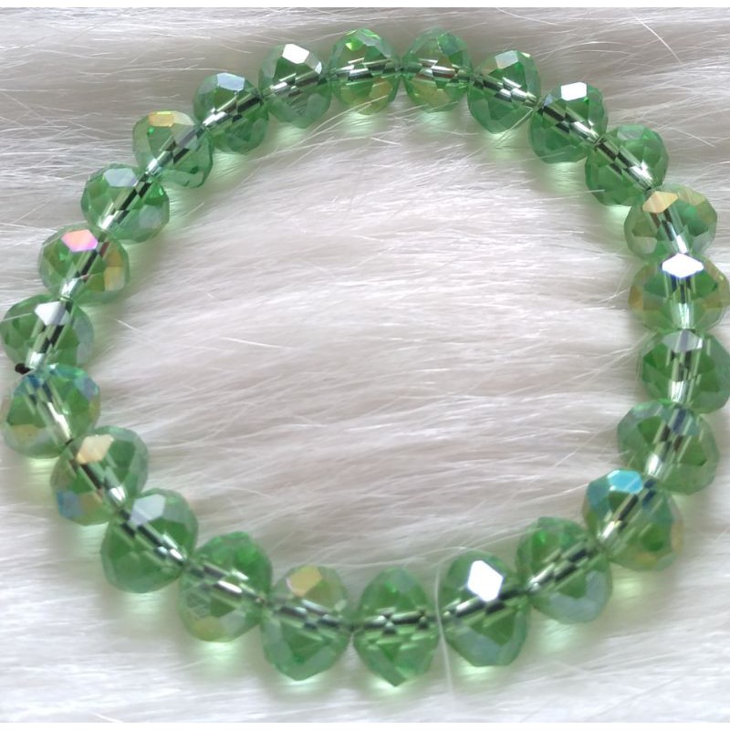 Gelang Kristal anti karat dan luntur / Gelang perhiasan murah /Gelang giok /Kristal ceko /Batu yaman