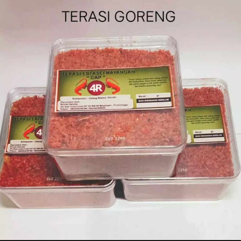 

terasi goreng kemasan praktis