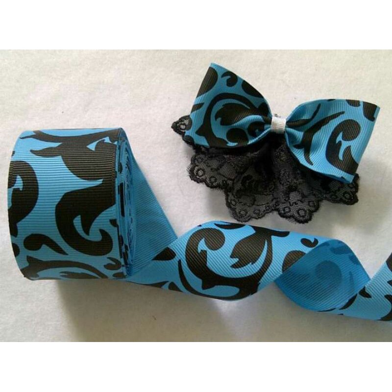 

GM RB15 pita grossgrain motif pita kado pita rambut aksesoris 1,5inch
