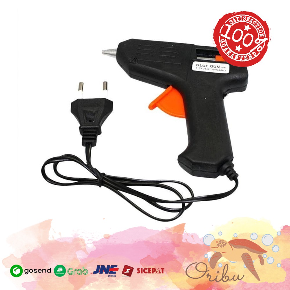 

LEM TEMBAK GLUE GUN STICK CAIR 20WATT HARGA BELUM TERMASUK ISI
