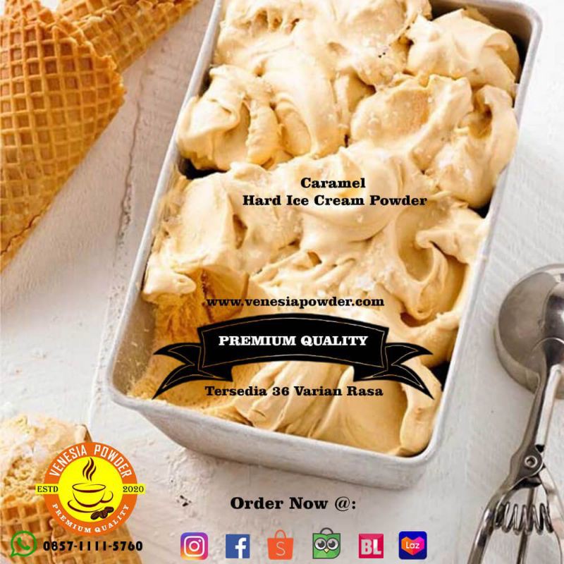

HARD ICE CREAM RASA ALMOND TERLARIS - BUBUK ES KRIM RASA ALMOND - BUBUK ES KRIM