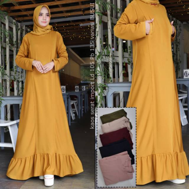 Gamis kaos import