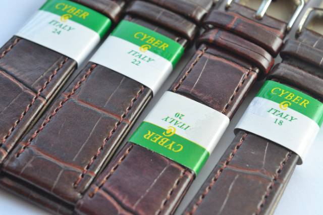 Strap tali jam tangan kulit coklat