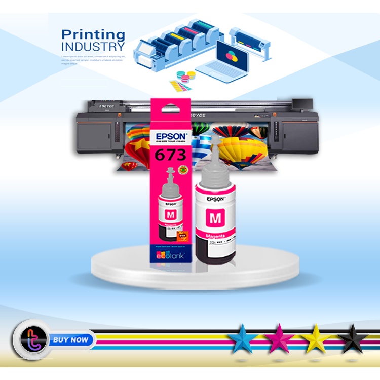 TINTA PRINTER EPSON 673 MAGENTA SERIES L800 L805 L850 L1800