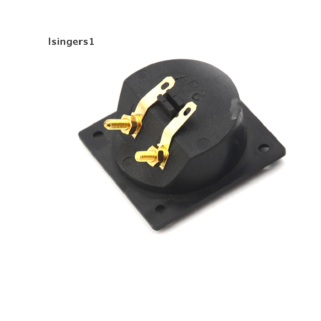 (lsingers1) Terminal Speaker Bentuk Kotak Warna Hitam / Emas