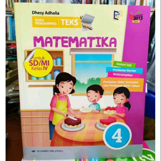 Buku pendamping teks matematika k13 erlangga kelas 4 edisi terbaru