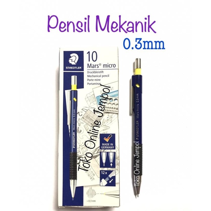 Pensil Mekanik Staedtler Mars Micro Mechanical Pencil 0.3 0.5 0.7