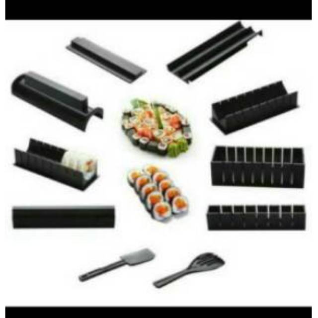 SUSHI MAKER PROFESSIONAL 10 SET / CETAKAN SUSHI LENGKAP