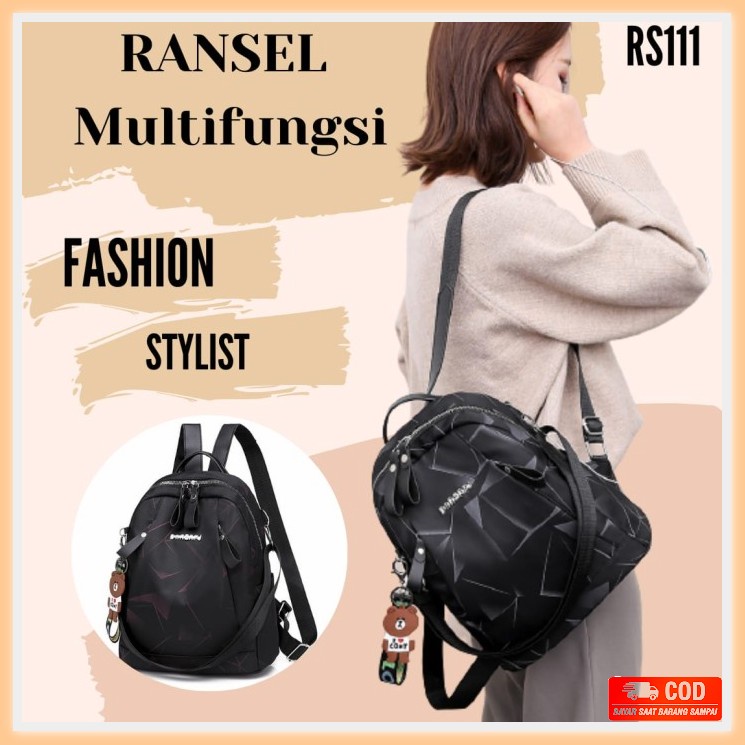 Junfa 7639-213 Tas Ransel Junfa Canvas Terbaru Original Backpack FZ621  Import / Fashion Multifungs