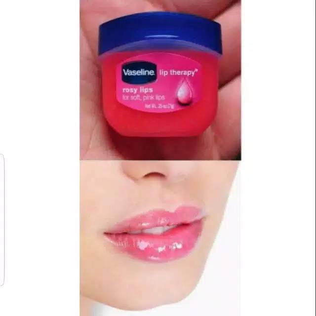 Medan Termurah Mini lip balm Lip Therapy Vaseline rose