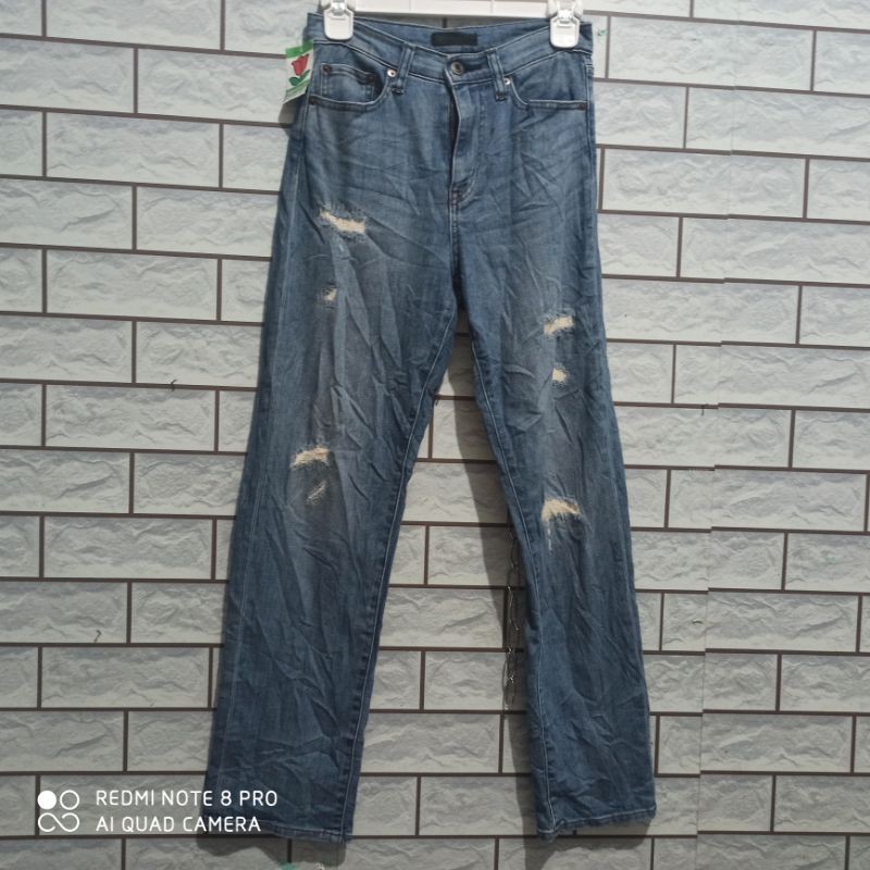 PL UNIQLO JEANS CEWEK TAG LABEL PREMIUM