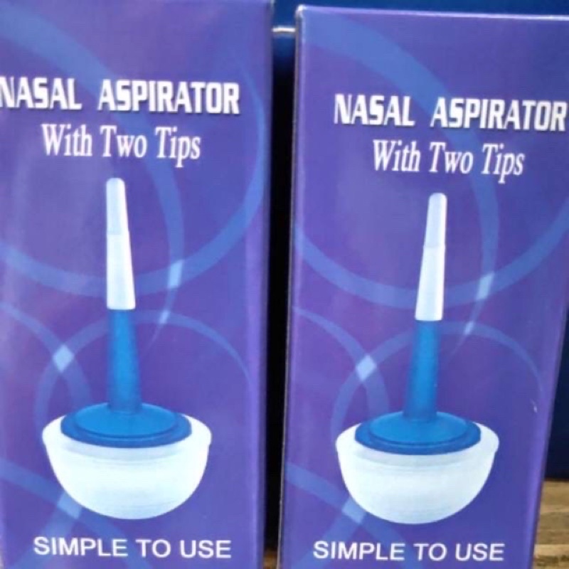 nasal aspirator with two silicone tips simple to use