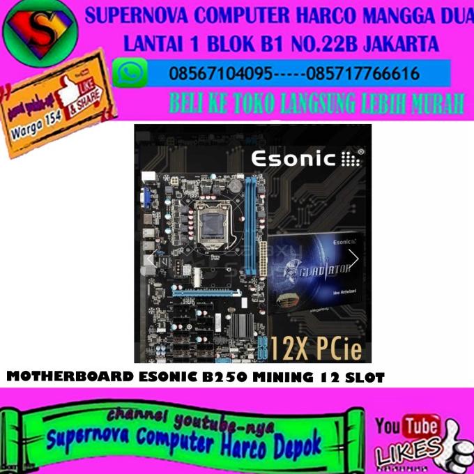 Motherboard Esonic B250 Mining 12 Slot