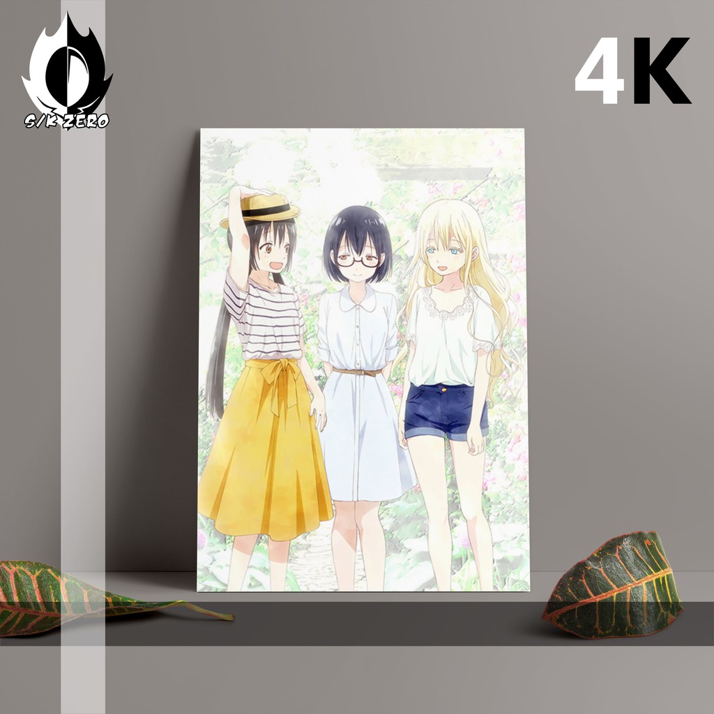 Poster size A3 Anime Paling Lengkap - Asobi Asobase (4K)