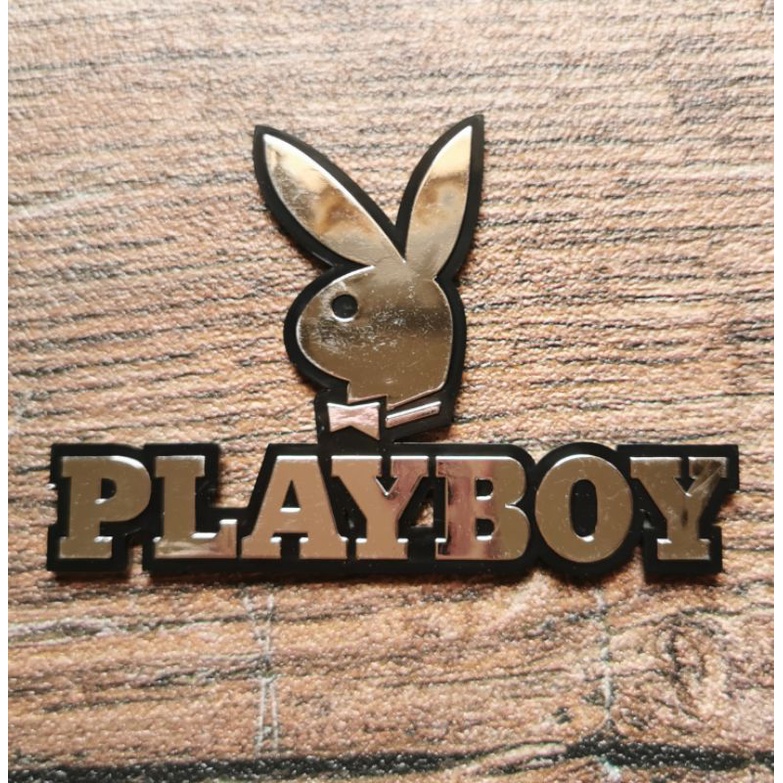 Sticker Emblem PlayBoy-Chrome