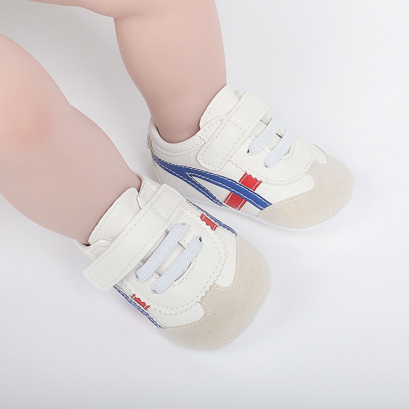 Sepatu Bayi Prewalker Laki Laki Perempuan Umur 0 - 12 Bulan Sepatu Sneakers Anak Bayi Laki Laki Perempuan Baby Prewaker Shoes Cowok Cewek Murah Umur 0 - 14 Bulan, umur 1 Tahun 0 - 6 Bulan Biru Merah AK 06